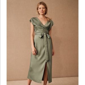 BHLDN louisa dress in moss